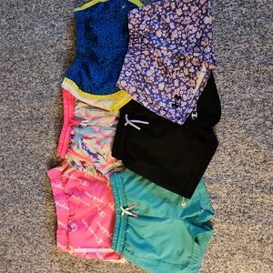 Set Of 6 Girls 4t Athletic Shorts